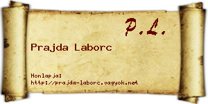 Prajda Laborc névjegykártya